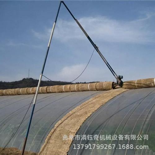 五轴大棚卷帘机 蔬菜大棚棉被卷放机 新疆大棚保温被卷帘机